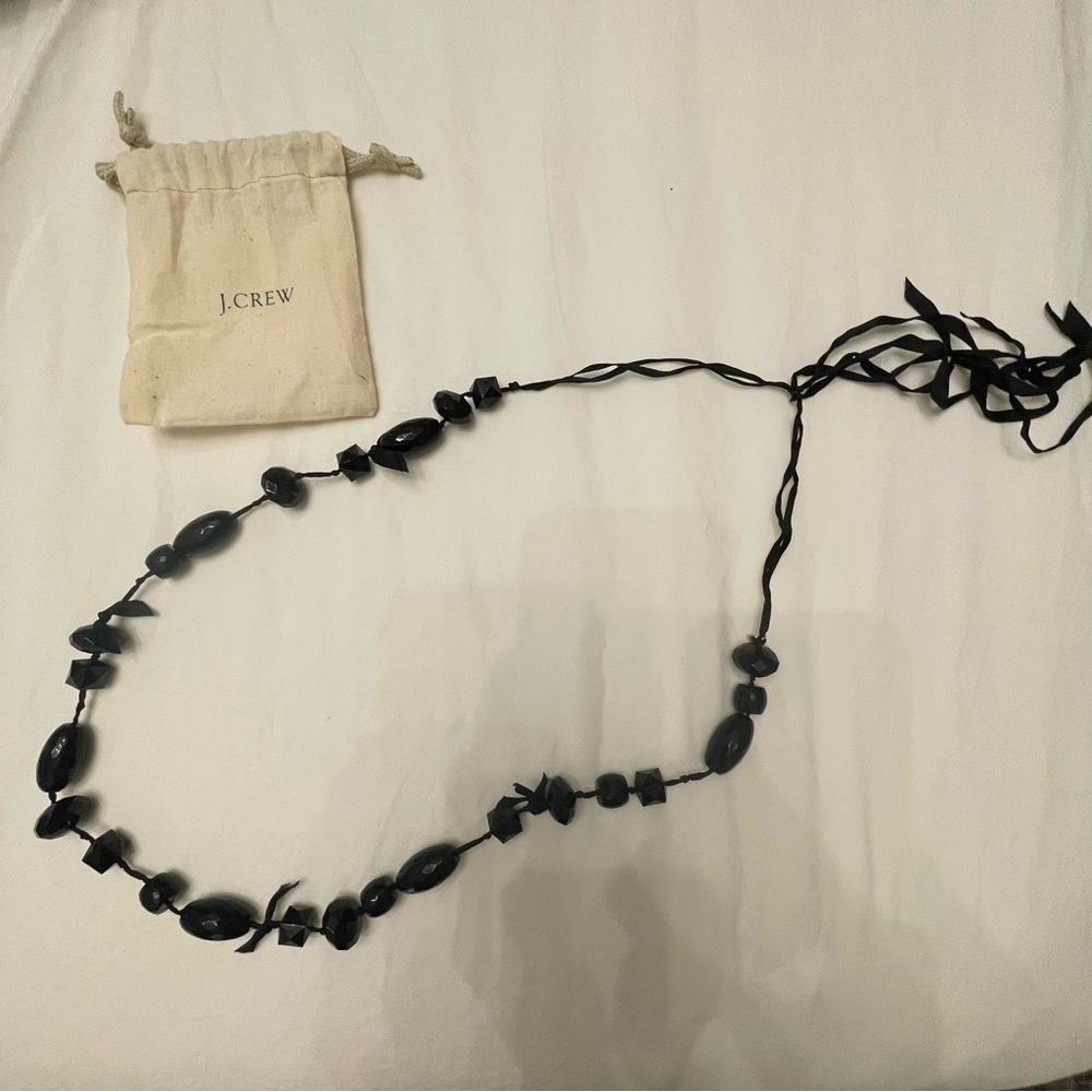 J. Crew Black Beaded Necklace